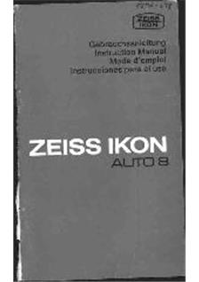 Zeiss Ikon Ikotron manual. Camera Instructions.